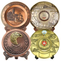 मुफ़्त डिज़ाइन जिंक मिश्र धातु 3डी स्मारिका प्लेट